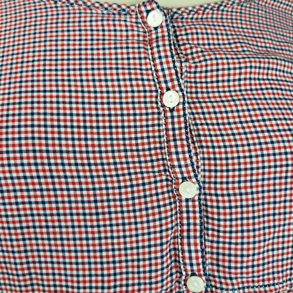 Max studio red white and blue 3/4 sleeve peplum - Picture 7 of 7